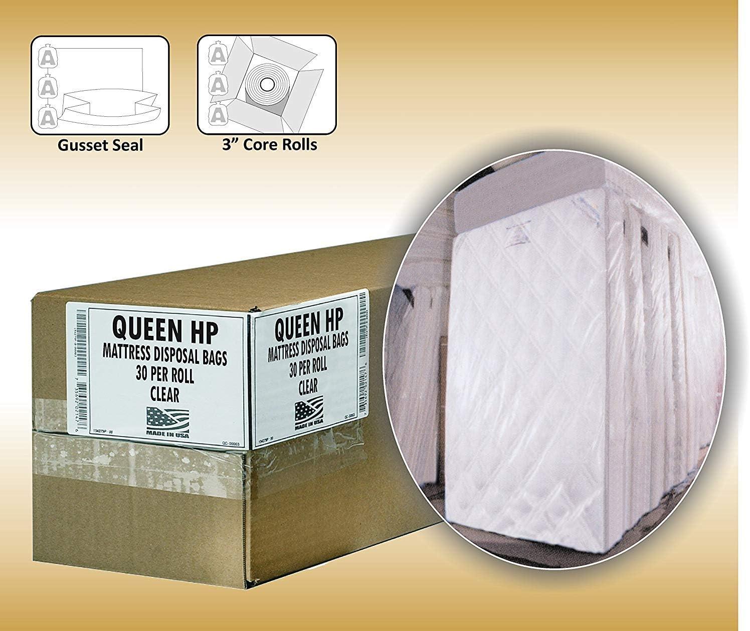 image:imageAluf Plastics High Performance 25 Mil eq Clear Mattress Full Bag 66 x 90 Pack of 30Clear