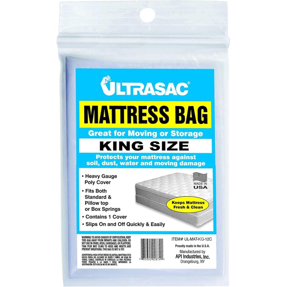image:imageAluf Plastics High Performance 25 Mil eq Clear Mattress Full Bag 66 x 90 Pack of 30Clear