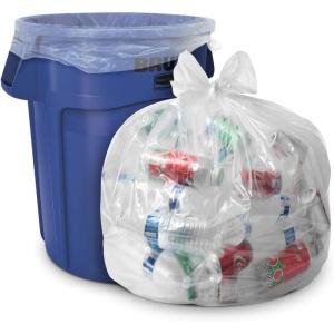Aluf Plastics 45 Gallon Black Bio-Flex Trash Bags 16 Micron (eq) 39″ x 42″ – 1600 Count(Clear)