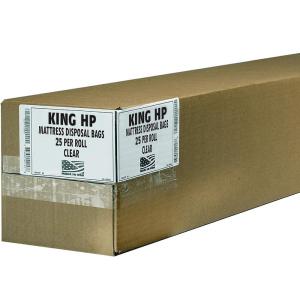 Aluf Plastics High Performance 3.0 MIL (eq) Clear Mattress King Bag – 90″ x 95″ (Pack of 25)