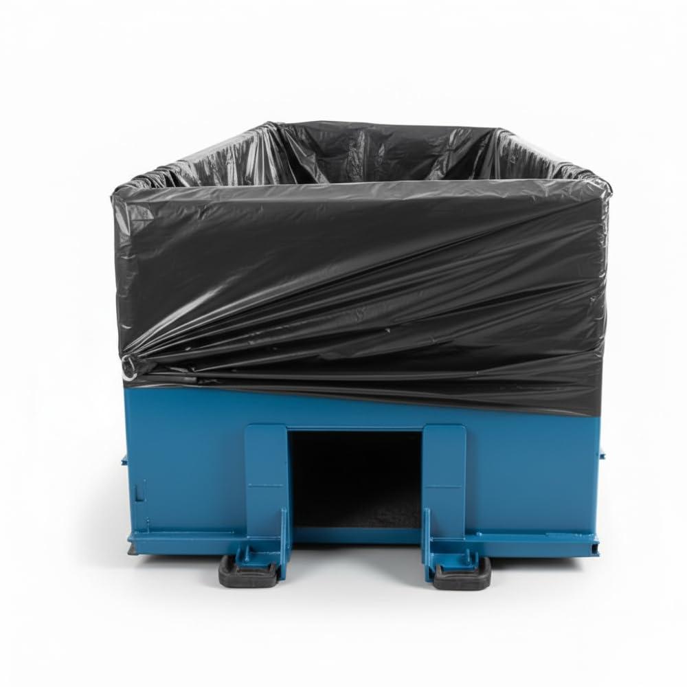 image:imageMultipurpose Plastic 40 Yard Dumpster Liner Cover 60 MIL eq Heavy Duty Tear Resistant HUGE 75x 75 x 540 Protects Furniture Appliances Patio Furniture Tools amp More